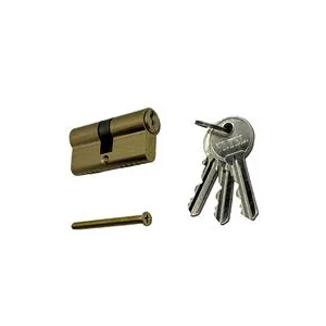 CILINDRO OTTONE 3 CHIAVI mm70 35+35 ORO
