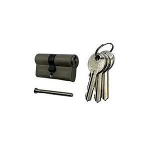 CILINDRO OTTONE 3 CHIAVI MM80 (35+45) NICHELSAT