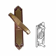 MANIGLIA CREMONESE FARFALLA CROMO SATIN