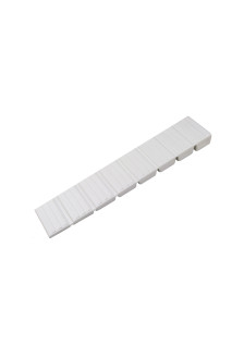 White plastic leveling wedges for furniture 10 pcs.