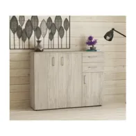 KIT MOBILE 3 ANTE + 2 CASSETTI 103X35X92 BIANCO VENATO K083