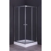 BOX DOCCIA CRISTALLO A DUE PORTE 'GIADA' cm 70 x 70 - H 185