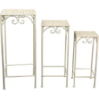 PORTAFIORI FERRO BATTUTOMIKA BIANCO 1 PZ