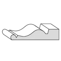 CORNICE IN AJOUS GREZZO mm45X10X2400