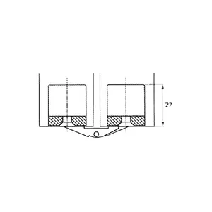 CERNIERA INVISIBILE PER PORTE 89x25 mm
