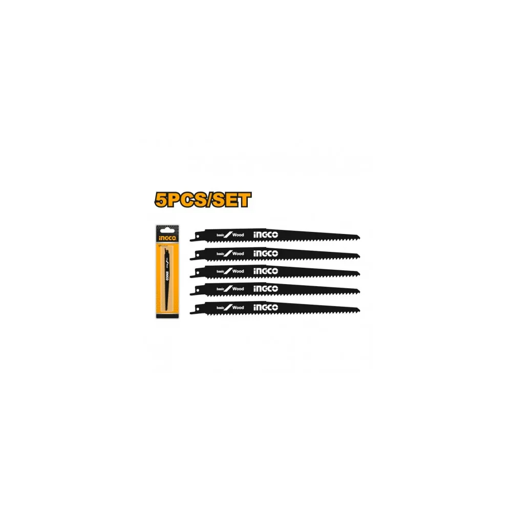 SET 5 LAME RICAMBIO PER LEGNO 6TPI PER SEGHETTO GATTUCCIO
