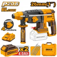 MARTELLO DEMOLITORE 20V BRUSHLESS CON 2 BATT. CARICABATT.