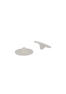 Bouchons de vis en plastique blanc pour vis à tête cruciforme PH et PZ - 20 pièces.