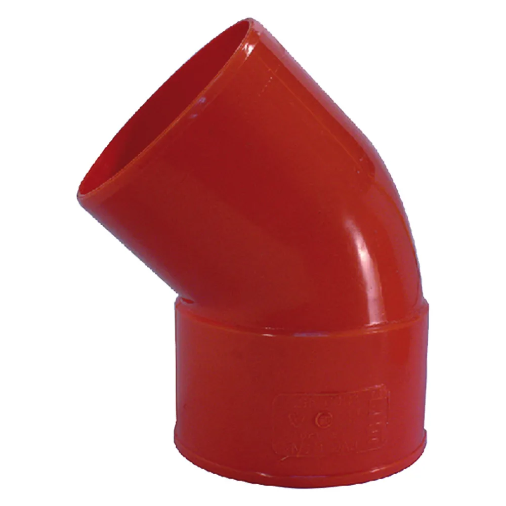 CURVA 45° IN PVC 45 ø    63