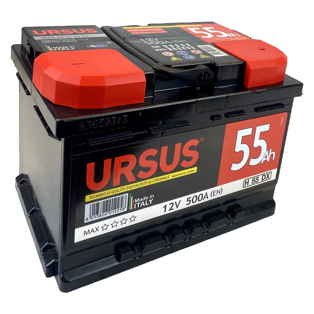 BATTERIA PER AUTO 'URSUS' 100 AH - mm 353 x 175 x 190