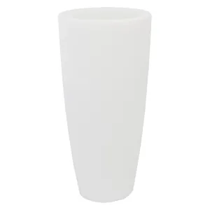VASO TONDO 'STILO LAMP' Ø cm 33 x h 70 lt.12 ghia/luce bia.