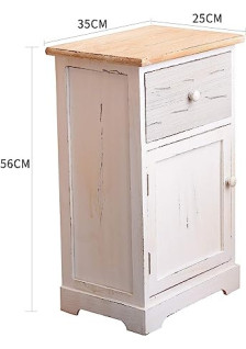 BEDSIDE TABLE WITH 1 DRAWER AND 1 DOOR