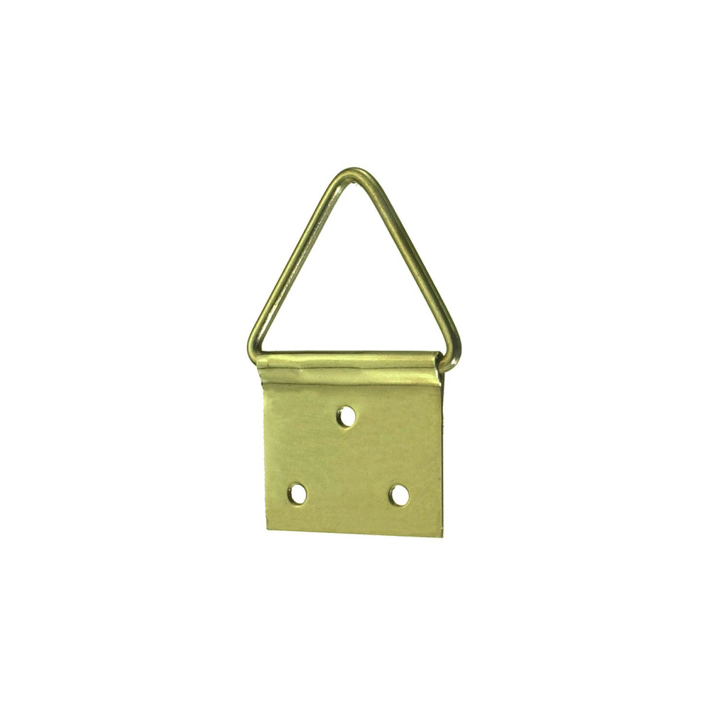 JOINTED ATTACHMENTS FOR PICTURES AND FRAMES IN BRASS-COATED IRON WITH SMALL NAILS