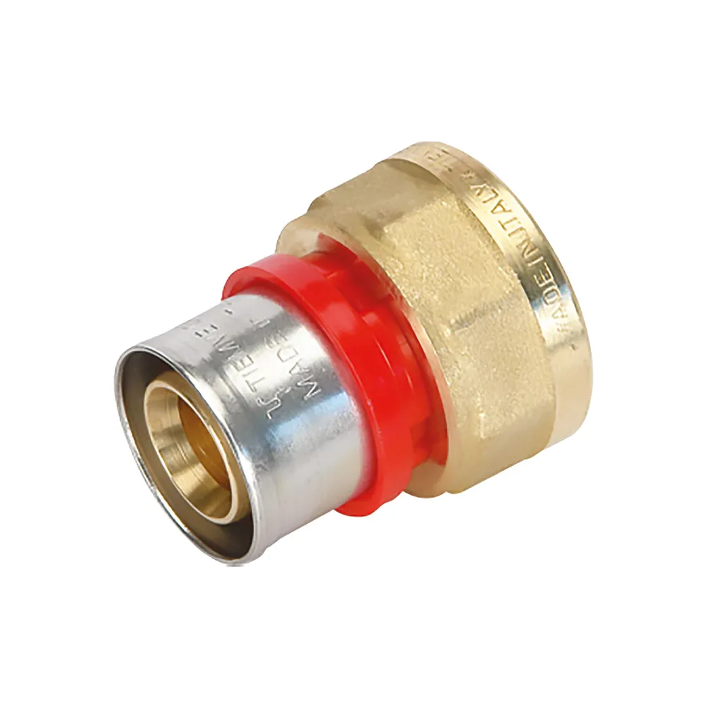RACCORDO A PRESSARE DIRITTO '1652CT' 20 x 1/2 - femmina RACCORDO A PRESSARE DIRITTO '1652CT' 20 x 1/2 - femmina