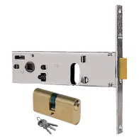 SERRATURA DA INFILARE ART.  704 2 mand. 174 x 44 x 3 - E 80 - fr.16