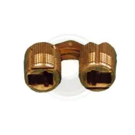 CERNIERA CILINDRICA INVISIBILE OTTONE D 14 MM** (24
