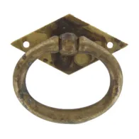 MANIGLIA OTTONE 12321 49X45 MM ANTICATO** (25