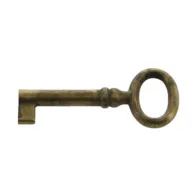 CHIAVE P/MOBILI 33718 24X56 MM OTTONE ANTICATO** (25