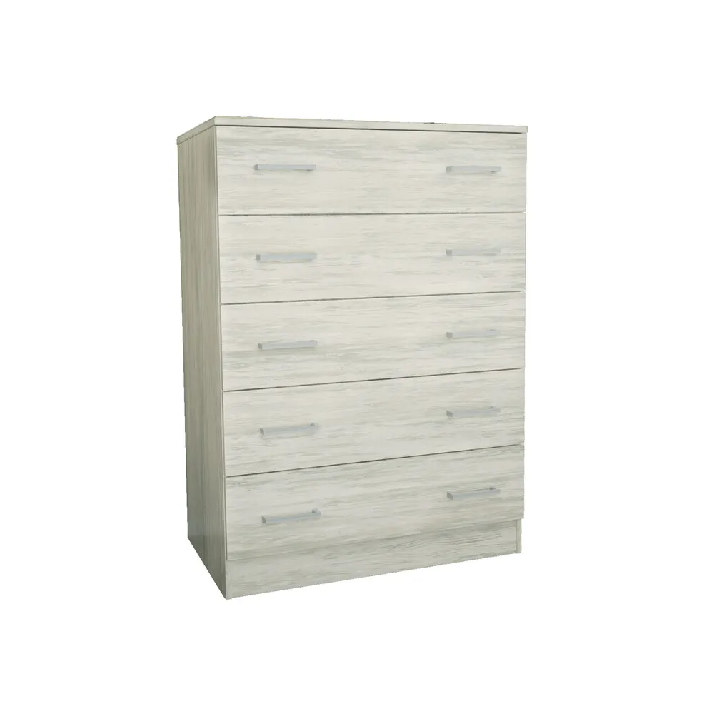 KIT CASSETTIERA 5 CASSETTI 80X45X111 CM BIANCO VEN.K083