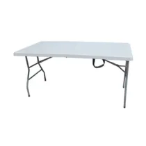 C TAVOLO IN ACCIAIO E HDPE PIEGHEVOLE 152X76XH74CM