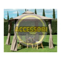 C SET 4 TELI LATERALI P/GAZEBO EDEN BIANCO