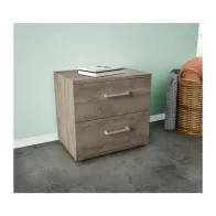 KIT COMODINO 2 CASSETTI 48X36X41 CM ROVERE K105