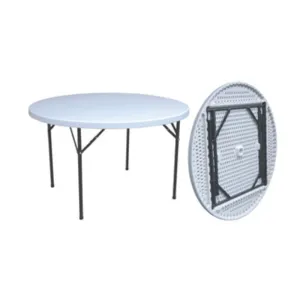 C TAVOLO IN ACCIAIO E HDPE PIEGHEVOLE D 152CM