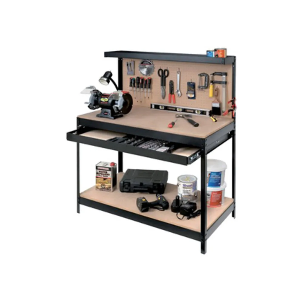 BANCO DA LAVORO C/PANNELLO 121X61XH93/150 CM