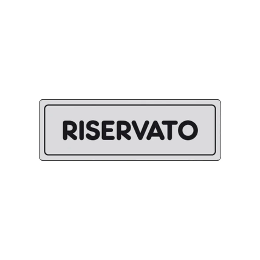 ETICHETTA ADESIVA 150X50 RISERVATO (10