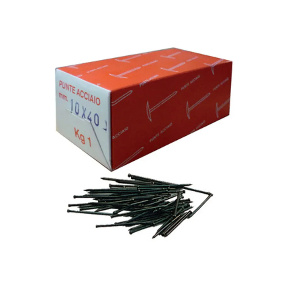 CHIODI TESTA GRUPPINO ACCIAIO 10X40 DA KG.1 CHIODI TESTA GRUPPINO ACCIAIO 10X40 DA KG.1