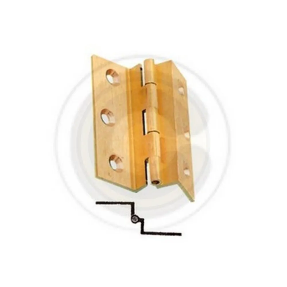 CERNIERA FRESATA C/COLLO OTTONE SAT 60X50 MM** (24
