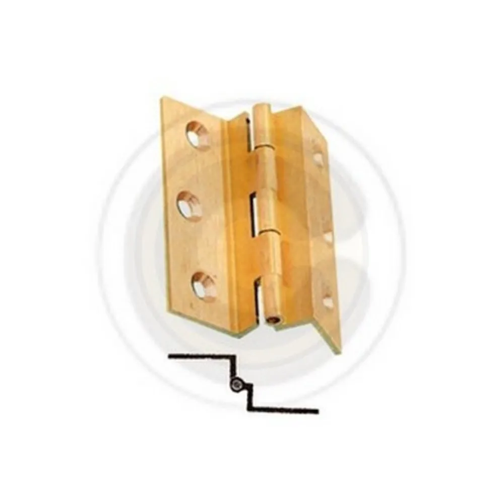 CERNIERA FRESATA C/COLLO OTTONE SAT 50X40 MM** (24