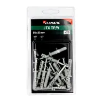 ELEMATIC BLISTER TASSELLO JTX TP/V 6X35 C/VITE 20 PZ (10