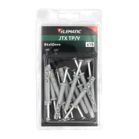 ELEMATIC BLISTER TASSELLO JTX TP/V 6X50 C/VITE 15 PZ (10