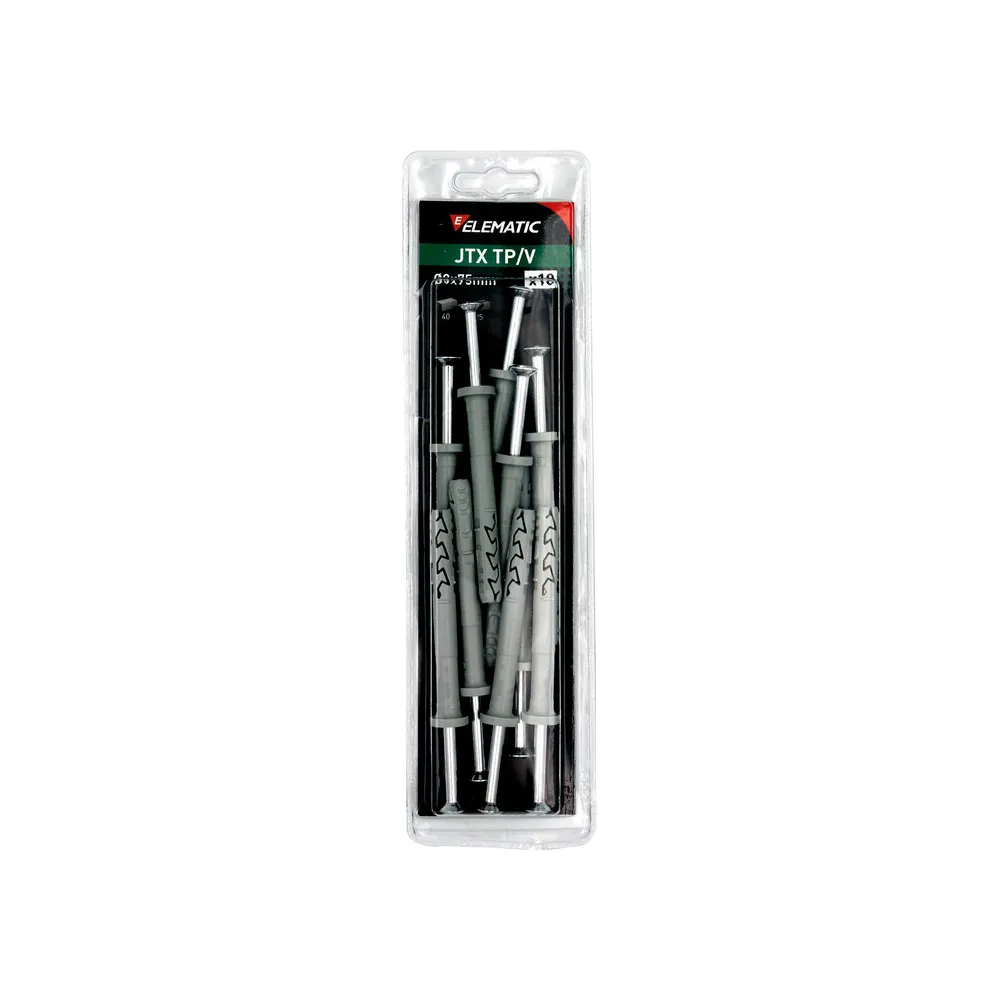 ELEMATIC BLISTER TASSELLO JTX TP/V 8X75 C/VITE 10 PZ (10