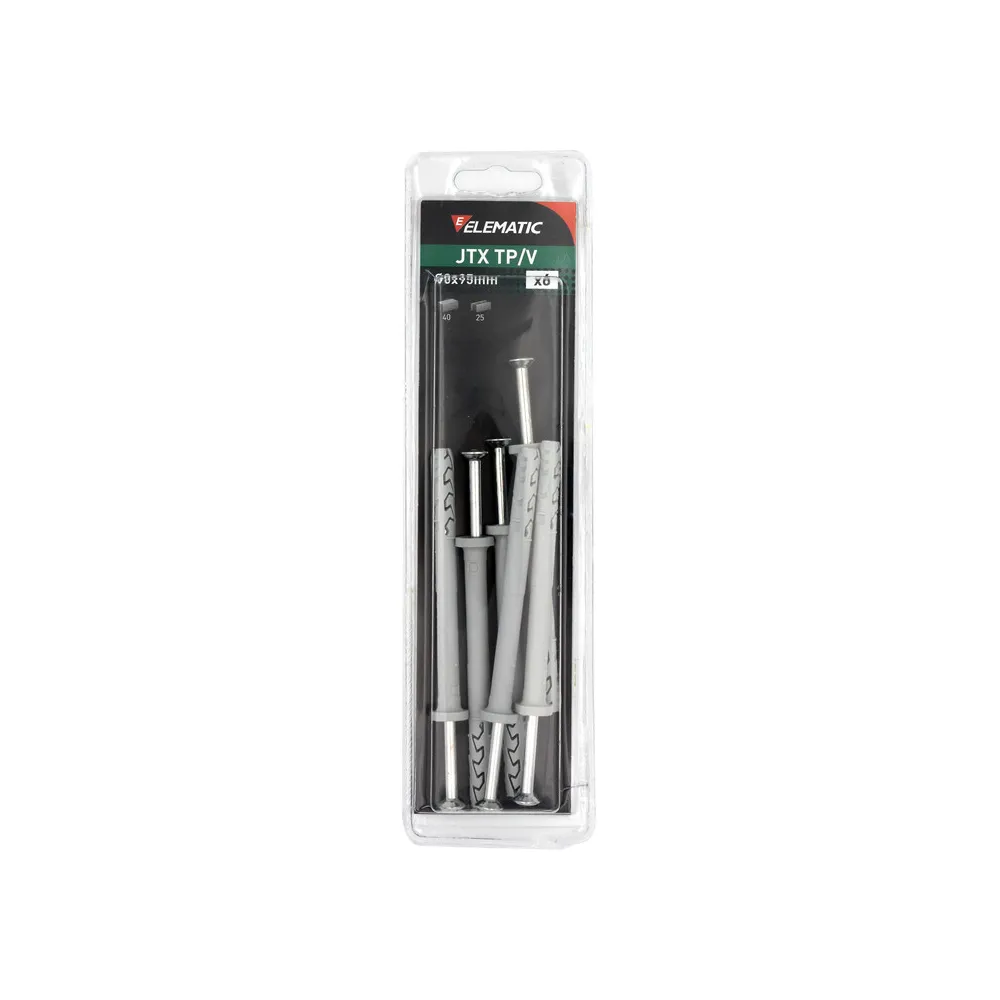 ELEMATIC BLISTER TASSELLO JTX TP/V 8X95 C/VITE 6 PZ (10