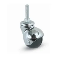 RUOTA MOBILE D 30 MM GOMMA A CUFFIA 165/B PER 8MAX30* (24