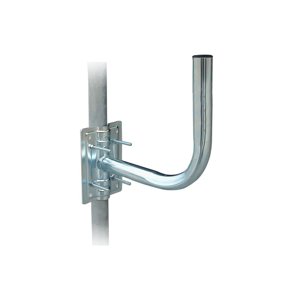 SUPPORTO ANTENNA CURVO PALO MURO 24 CM FIG.2