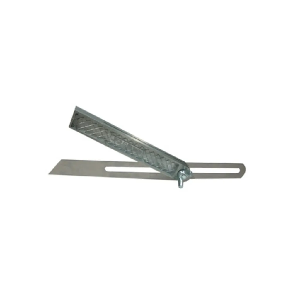 SQUADRA FALSA REGOLABILE ASTA ACCIAIO 250 MM