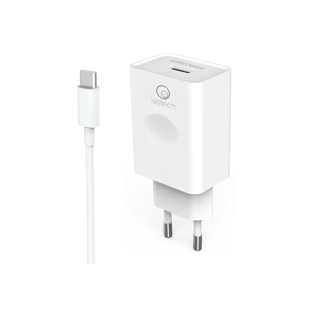 CARICATORE USB SUPER RAPIDO C/CAVO TYPE-C 120  CM