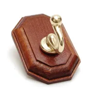 GANCIO ADESIVO HOLZ NOCE ORO 1 POSTO 40X60 MM (10