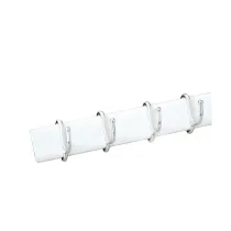 APPENDINO ADESIVO ALLUM 4 GANCI SCORREV BIANCO (10