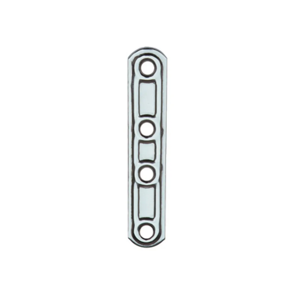 PIASTRA 163/IN DIRITTA INOX 4 FORI 100 MM (20 PIASTRA 163/IN DIRITTA INOX 4 FORI 100 MM (20