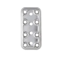 PIASTRA 745/IN DIRITTA INOX 40X80 MM (5