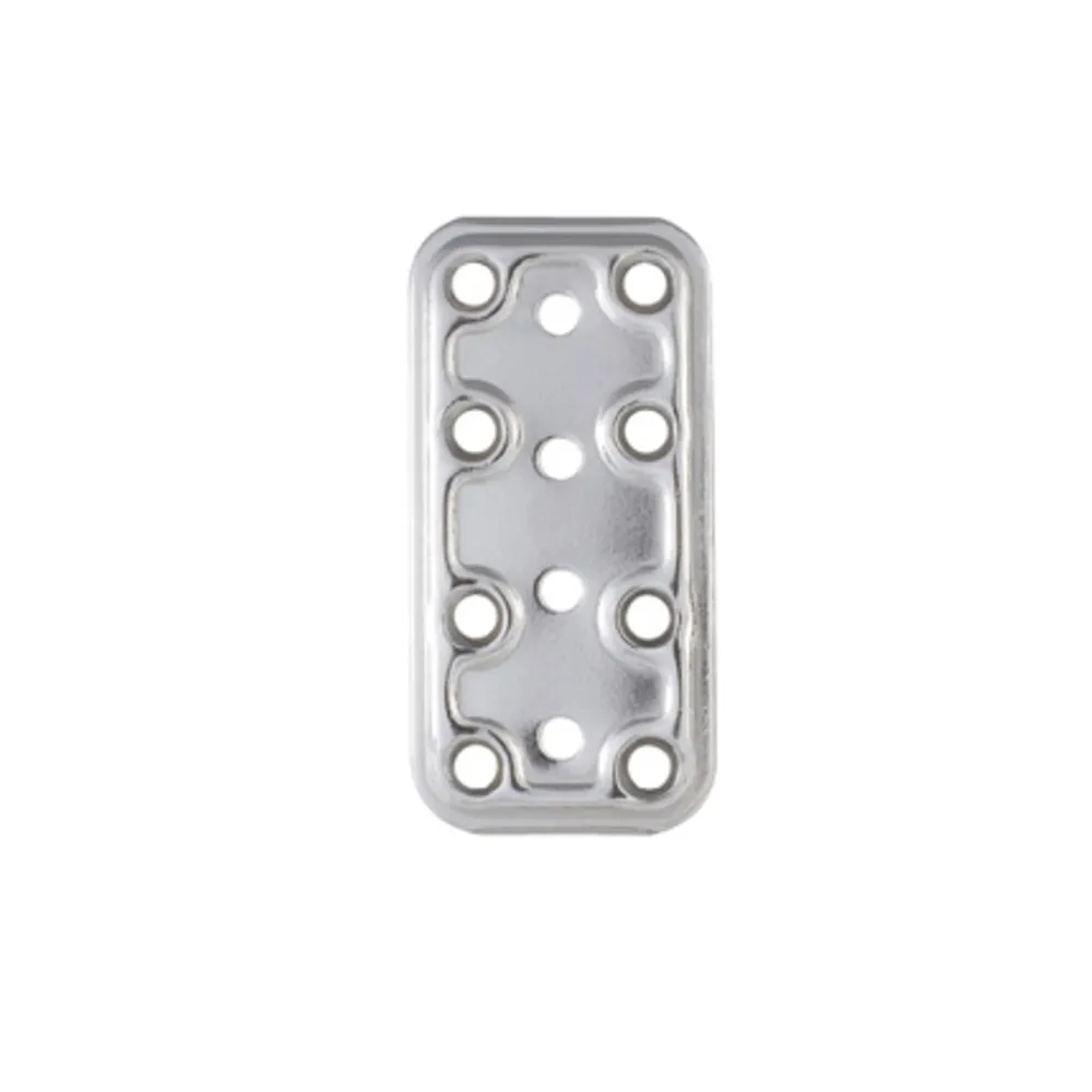 PIASTRA 745/IN DIRITTA INOX 40X80 MM (5