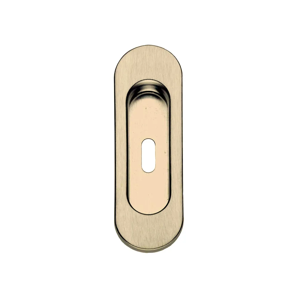 MANIGLIA OVALE P/PORTA SCORR C/FORO OTT LUC (10