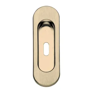MANIGLIA OVALE P/PORTA SCORR C/FORO OTT LUC (10