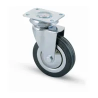 RUOTA CARRELLO D 100 MM GOMMA 155 PIASTRA