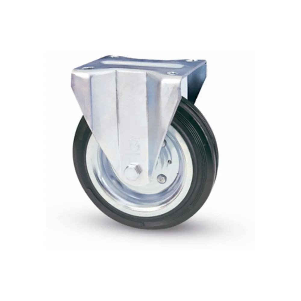 RUOTA INDUSTRIALE D 150 MM GOMMA 80/A PIASTRA FIS