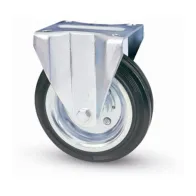 RUOTA INDUSTRIALE D 200 MM GOMMA 80/A PIASTRA FIS